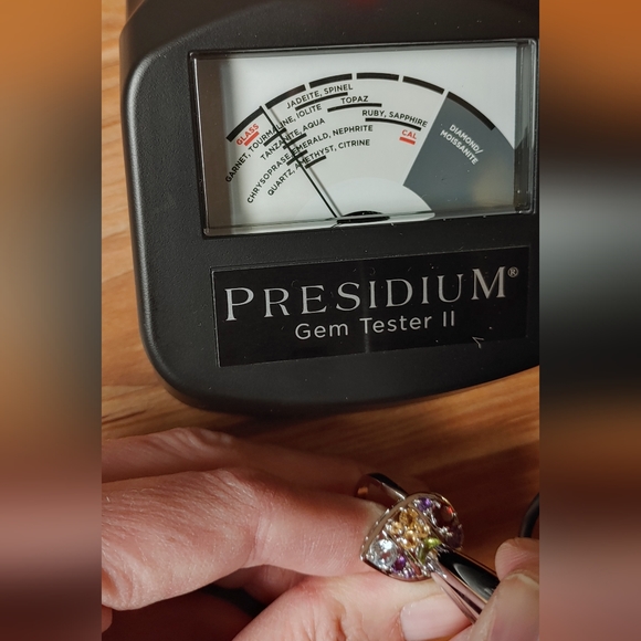 NWOT Sterling silver cocktail ring, semi precious gems, Prime Art & Jewel, sz 8 - Picture 9 of 12